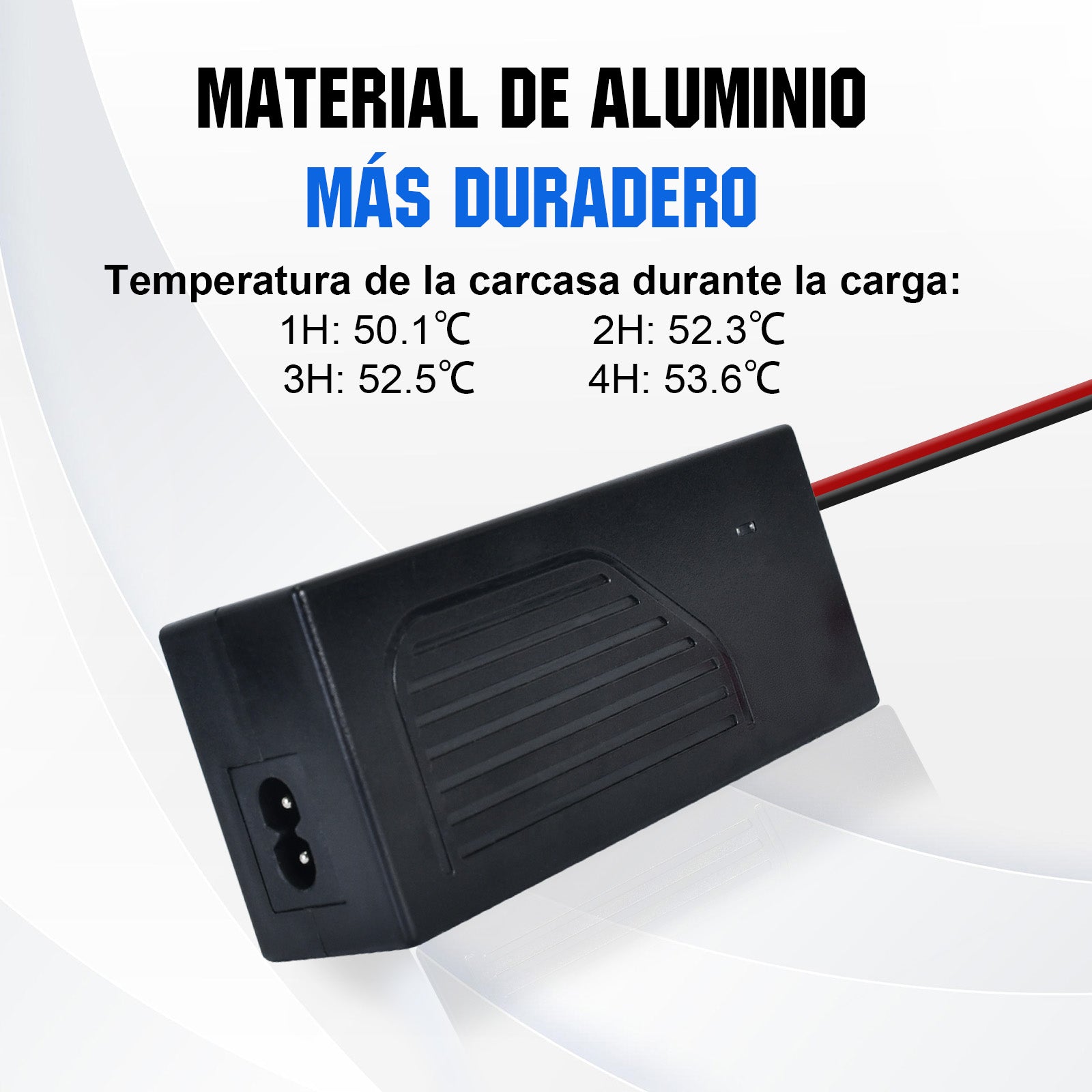 Cargador Portátil de Baterías LiFePO4 de 12V 4A de CA a CC