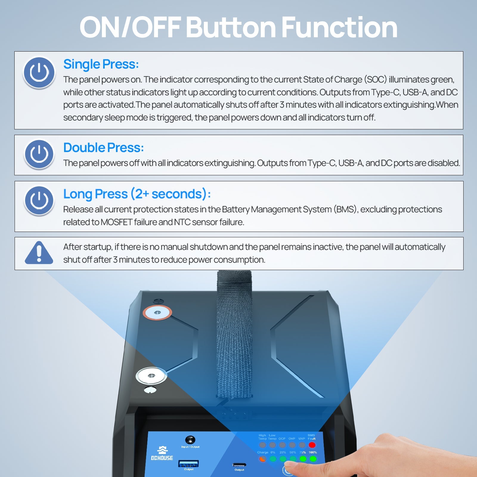 12V 100Ah 3.0 Portable Deep Cycle LiFePO4 Bluetooth & Low Temp Protection Battery