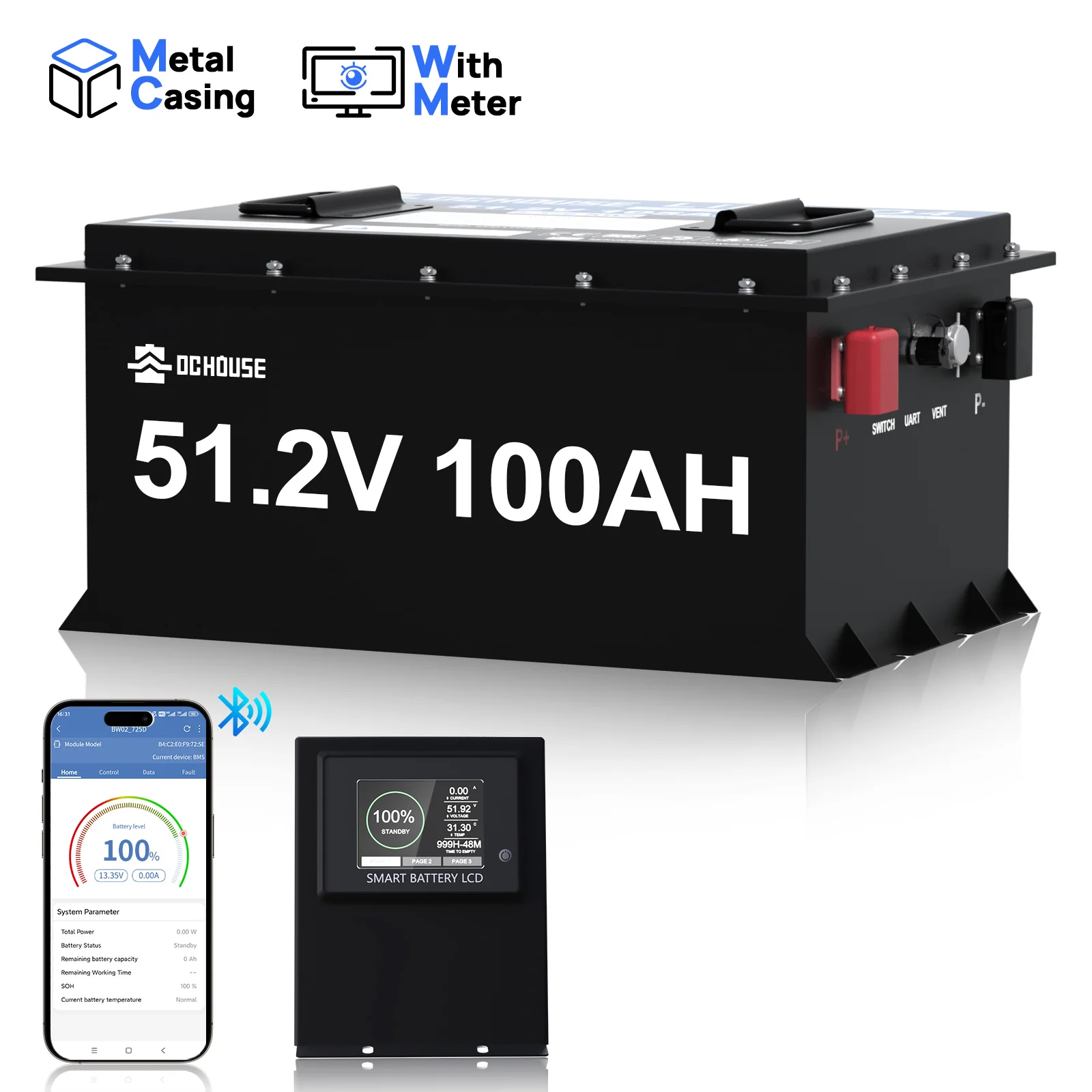 48V 100Ah High Metal Case