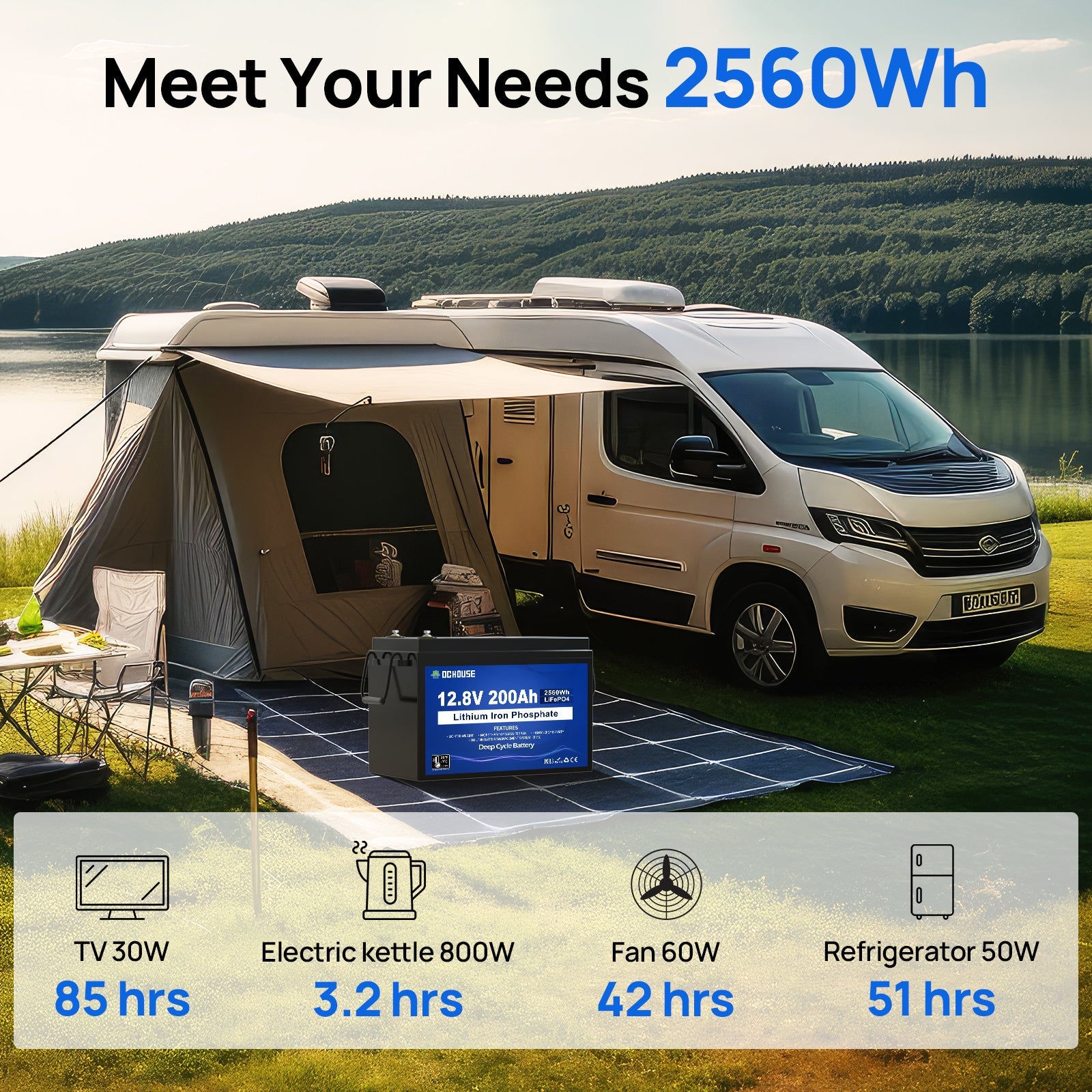 12V 200Ah Deep Cycle LiFePO4 Lithium Low Temp Protection Battery